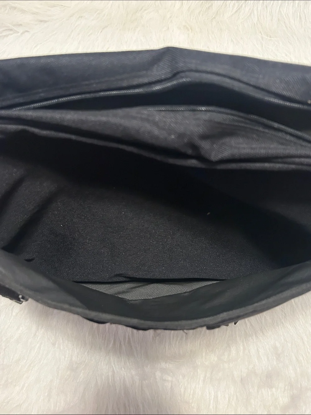 Harley-Davidson Black Canvas Messenger with Orange Logo